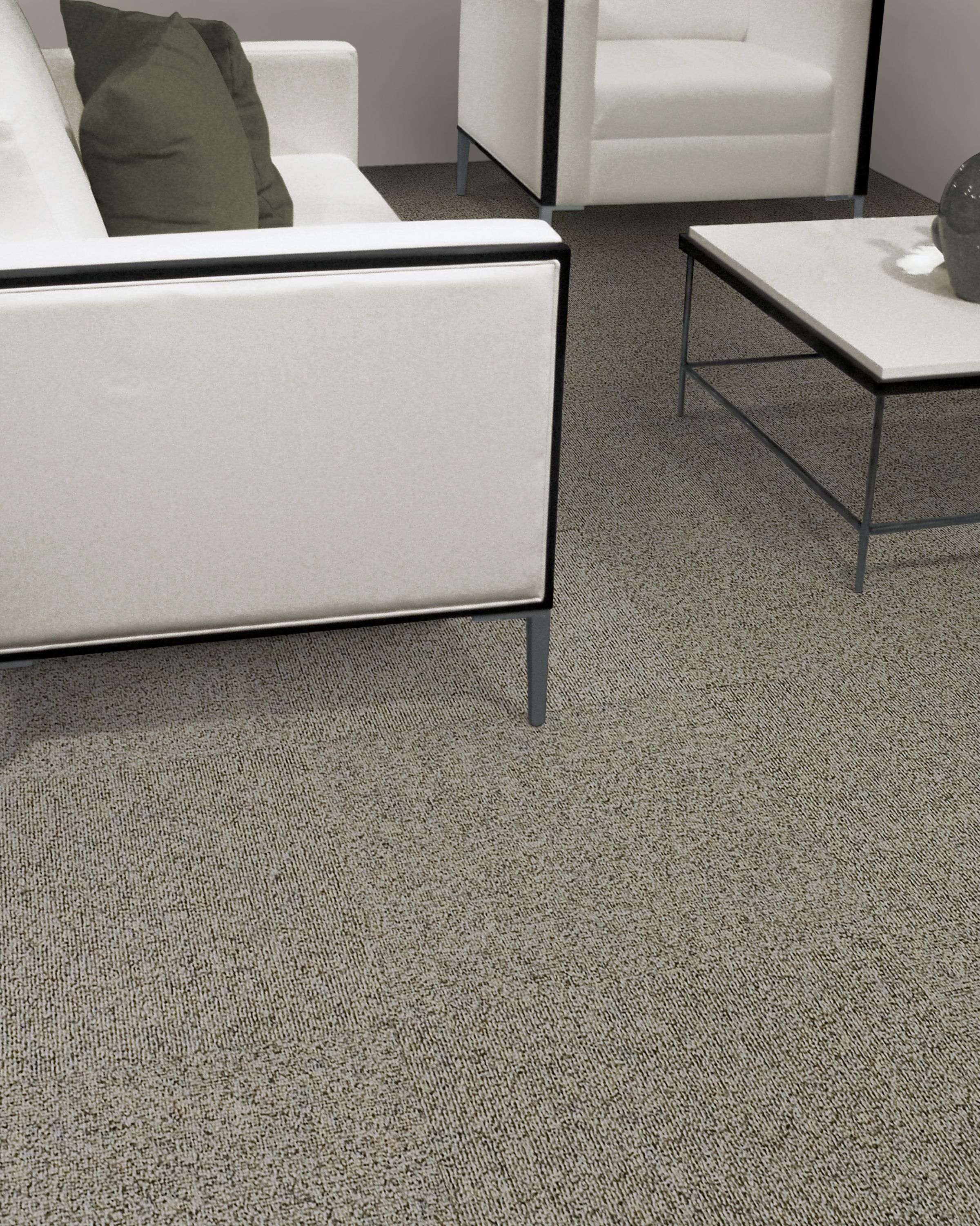Interface Broomed carpet tile in seating area image number 4